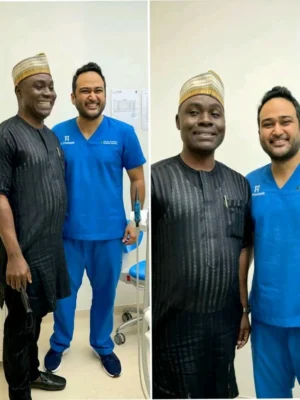Dr. Prashanth with Nigerian royal, Prince Tanimu Salihu