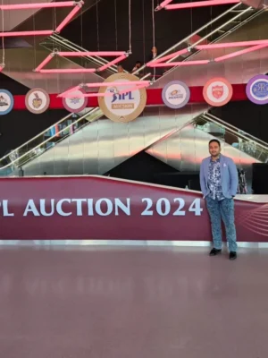 At the first-ever overseas IPL 2024 Auction, Coca-Cola Arena, Dubai - where global cricketers were auctioned.